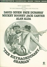 The Extraordinary Seaman (1969) press book David Niven, Faye Dunaway, Alan Alda