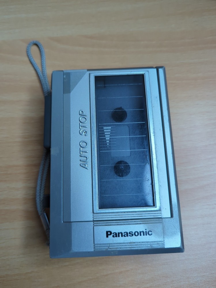 Panasonic RQ-350 Portable Auto Stop Cassette Recorder Player Silver Speaker B21
