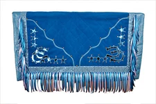 Western Barrel Racer Rodeo Show Saddle Pad : Water Blue