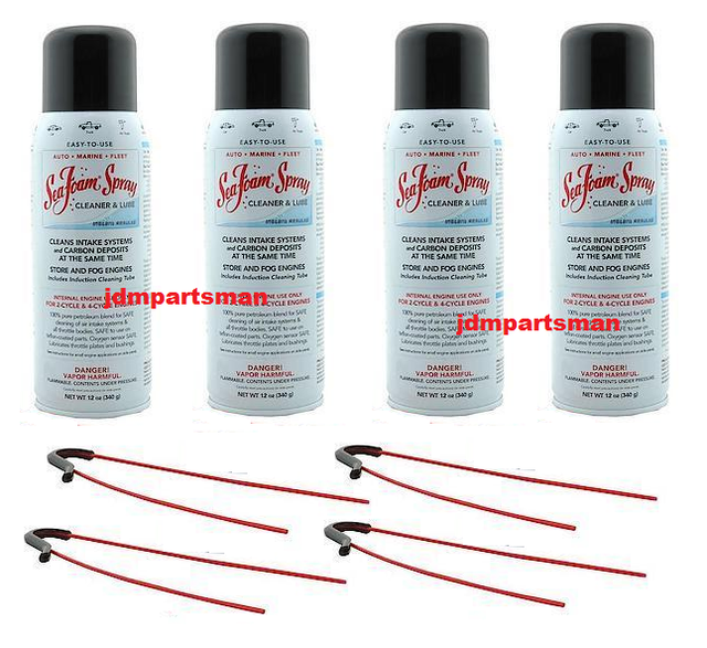 4 PACK SS14 Sea Foam Spray Quick Acting Top Engine Cleaner & Lube 12
