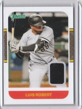 2021 Donruss Baseball Retro 1987 Materials #14 Luis Robert  White Sox 
