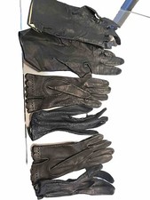 vintage ladies leather gloves black