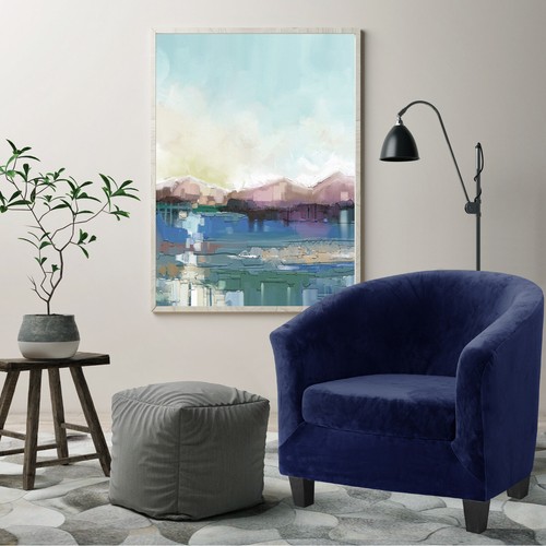 Wannenstuhl Schonbezug 2-teilig Samt Clubsessel Stuhlhussen mit Kissenbezug - Bild 19 von 99