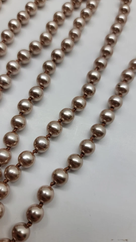 Pilgrim Faux Pearl Necklace Long Bronze Danish Design - Image 4 of 4