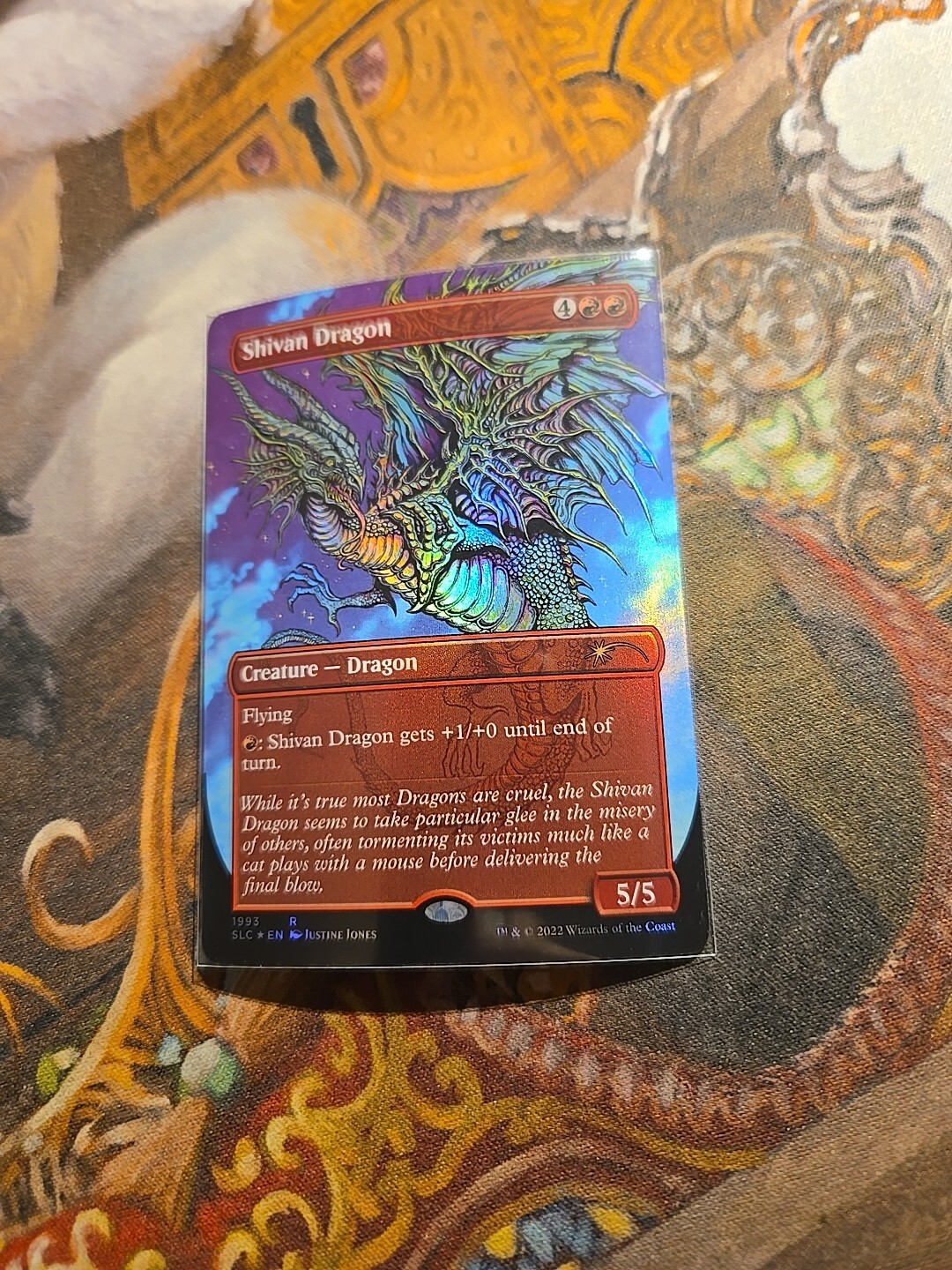Shivan Dragon Foil MTG Secret Lair 30th - Played -