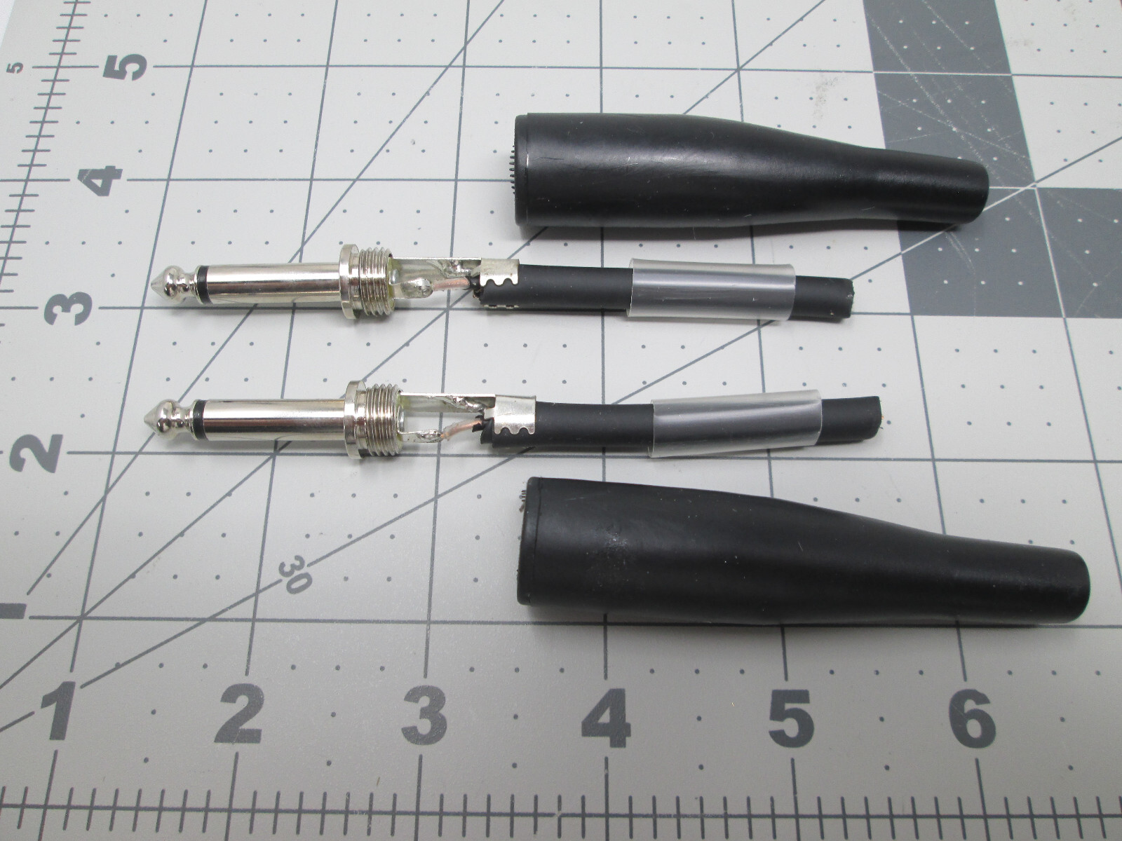 2  CW Morse Code Straight Key Keyer Bug connector 1/4" 6.35 mm plug