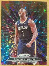 2021-22 Panini Zion Williamson Fearless disco Pelicans Basketball Card No. 1