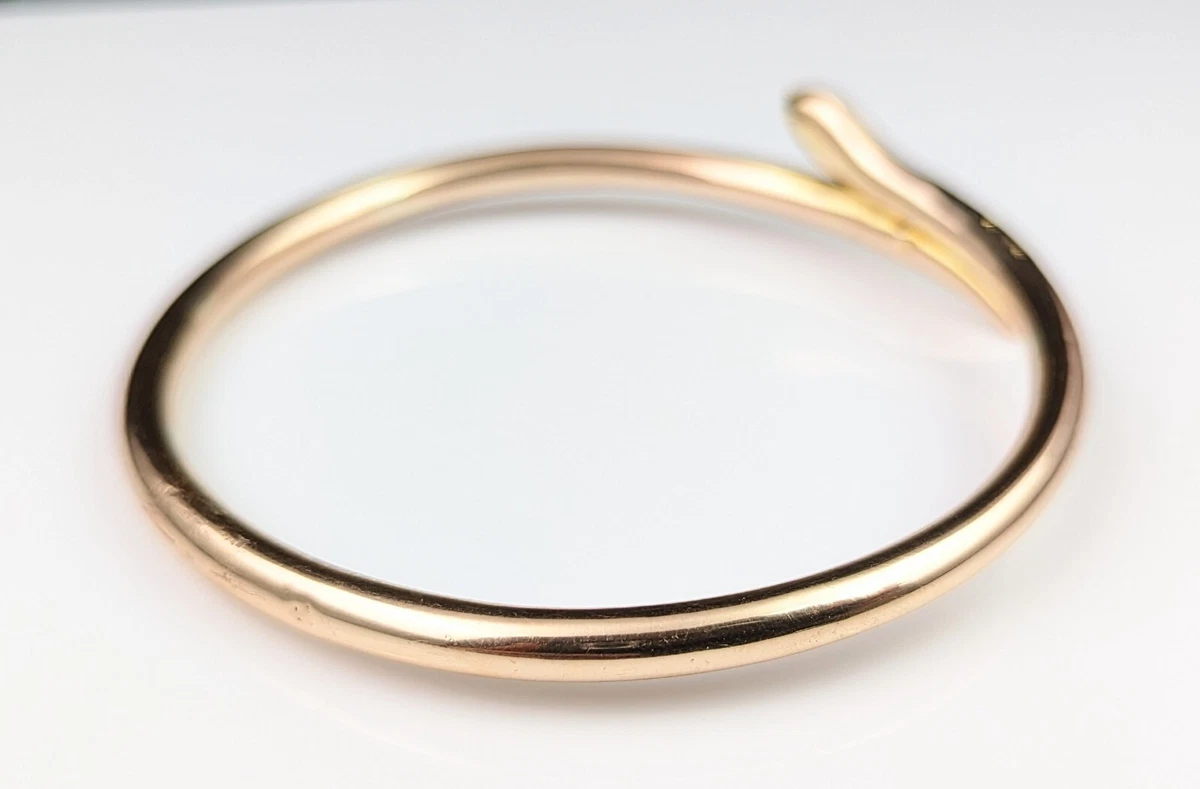 9ct gold snake bangle sales for sale