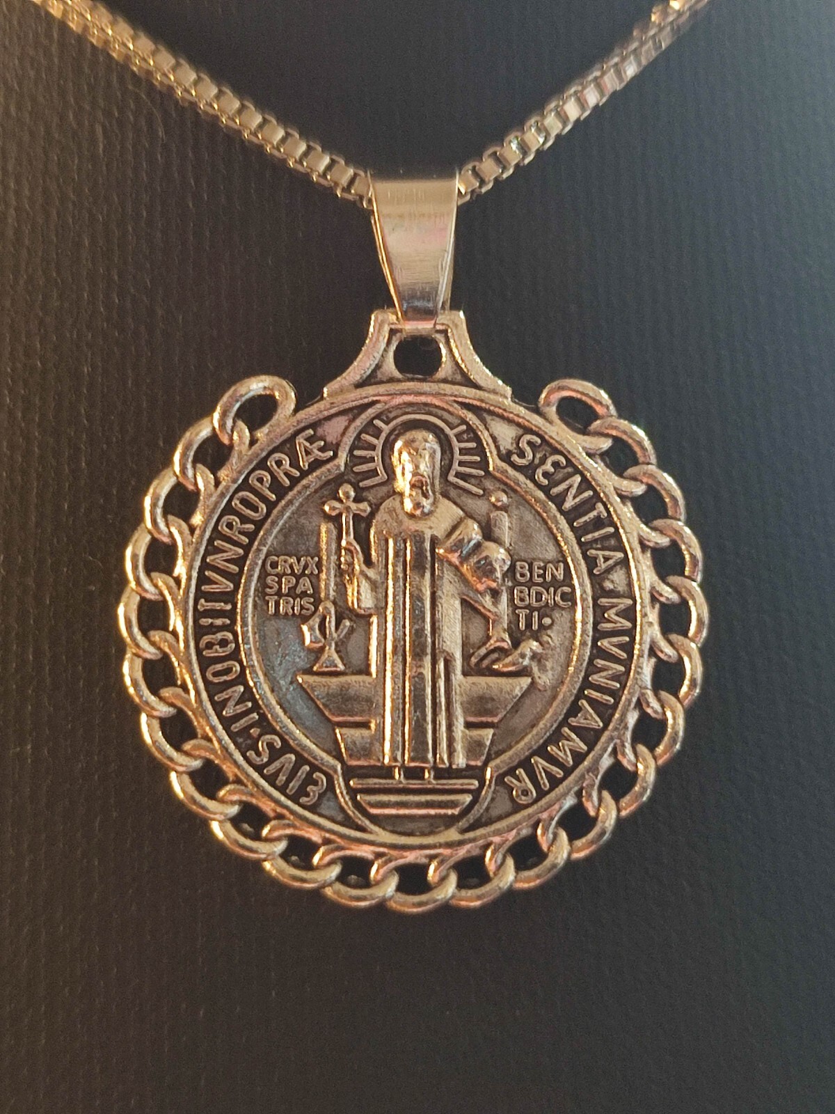 Halskette in Silber Christen Schutzheiliger Patron TOP Qualität Christlich Gott