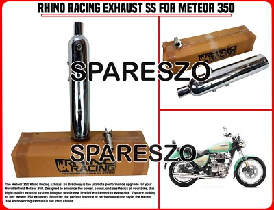 ''RHINO RACING EXHAUST SS'' FIT FOR ROYAL ENFIELD METEOR 350