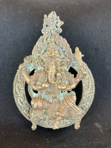 ANTIGUO COLGANTE GANESHA DIOS HINDÚ AMULETO, BUENA SUERTE Y BUEN NEGOCIO - Imagen 2 de 6