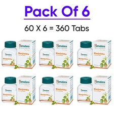 Himalaya Manjishtha Tablets 6 Boxes Fast Free Shipping 100 money safe Exp 2027