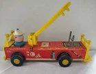 VINTAGE FISHER PRICE LITTLE PEOPLE WOODEN FIRE TRUCK MOVING HEAD DRIVER #630