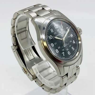 時計 HAMILTON KHAKI H704450 AUTOMATIC Hamilton Khaki Men's Black Watch with Black Strap - H704450
