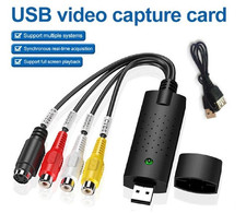 USB Video Capture Adapter USB 2.0 AV RCA Converter VHS DVD TV PC Windows