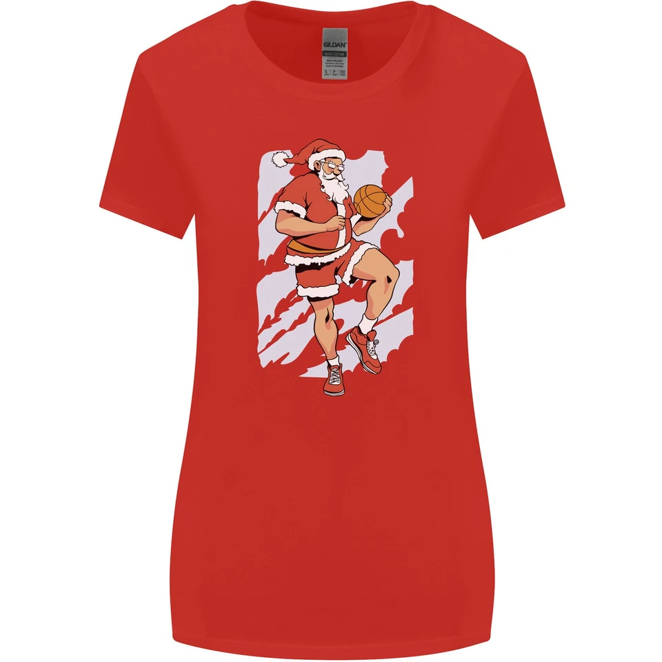 T-Shirt De Noël Santa Xmas Pour Femmes À Coupe Plus Large - Photo 3/3