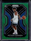 2020-21 Panini Prizm Anthony Edwards RC Green Prizm Rookie #258 Timberwolves
