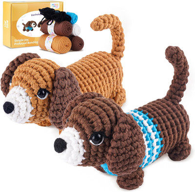 Crochet Kit for Beginners, Learn to Crochet, Include Easy Knitting Soft Yarn,...