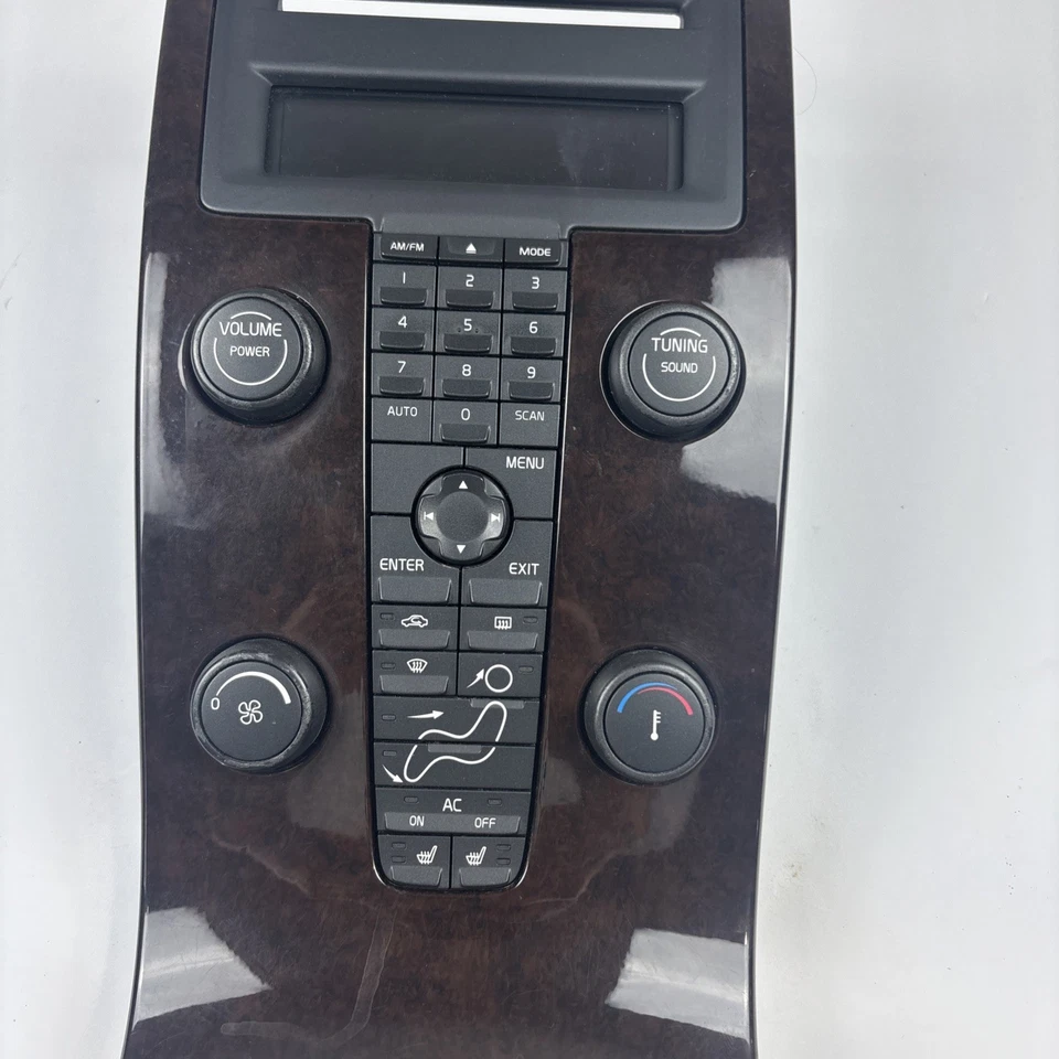 Блок климат-контроля радио приборной панели Volvo S40 2004–2007 годов выпуска с лицевой панелью от оригинального производителя - Изображение 3 из 4