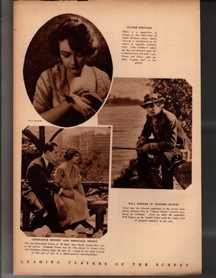 1920 Theatre - Claire Whitney; Will Rogers and Reginald Denny Original print