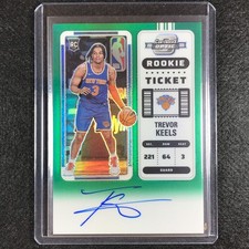 2022-23 Contenders Optic Trevor Keels Rookie Ticket Auto Green 14/75