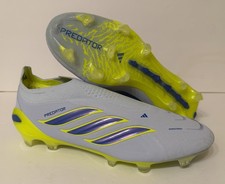 adidas Predator Elite Laceless FG Soccer Cleats Crystal-Blue JS0410 Mens Sz 10.5
