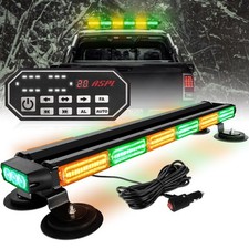 ASPL 26'' 126 LED Warning Rooftop Strobe Lights Bar w/Control Amber Green