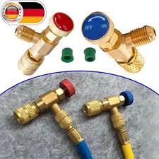 2Stk Absperrventil R410A R22 Klimaanlage Regelventil Adapter 1/4 "- 5/16 "