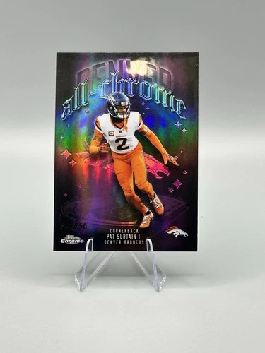 2025 Topps Chrome Pat Surtain II Pink Refractor (RAW)