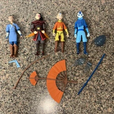 Mcfarlane Avatar The Last Airbender Zuko Spirit Aang Sokka Action Figure Lot