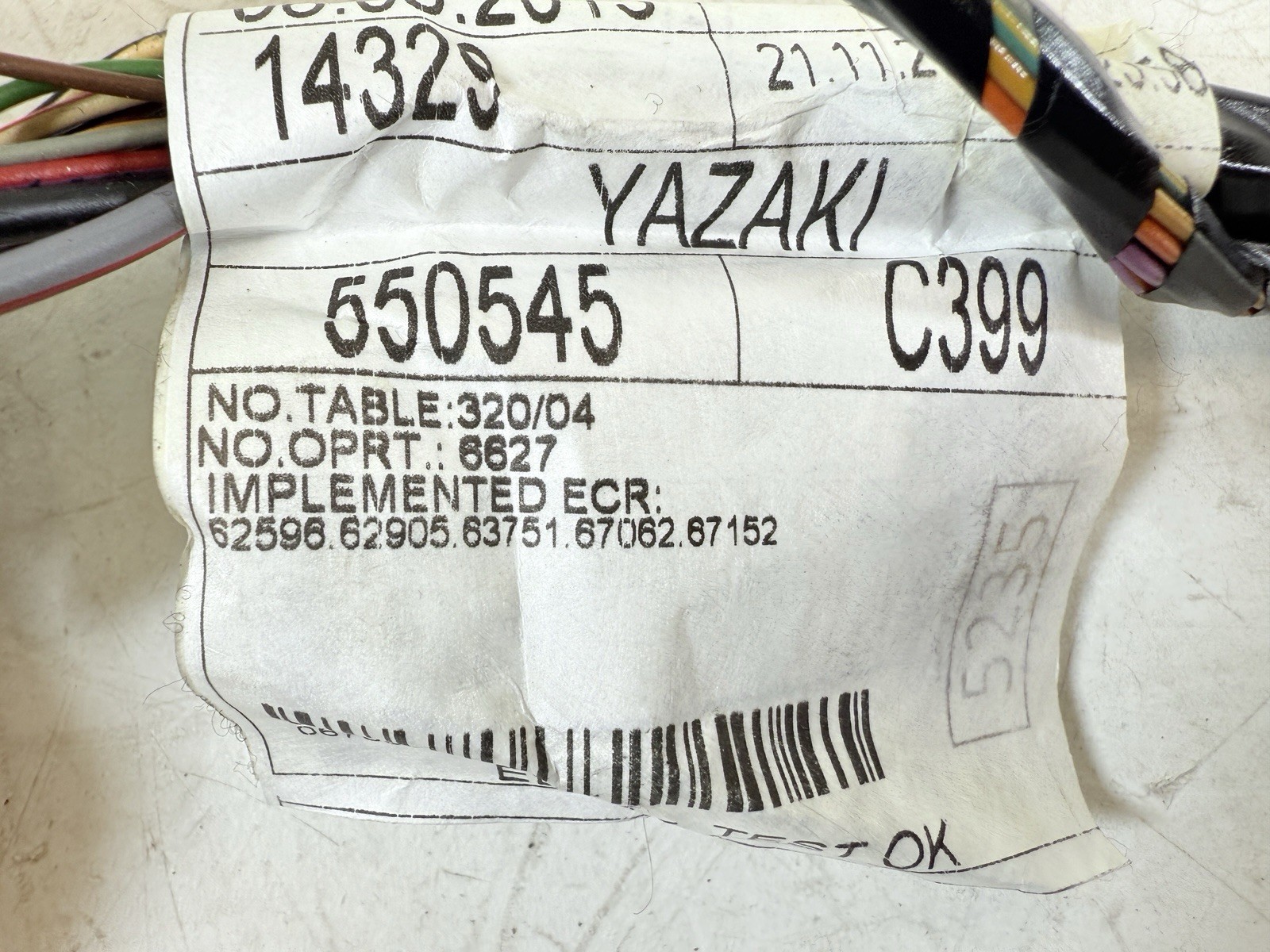 2017 - 2022 MASERATI GHIBLI M157 CENTER CONSOLE WIRE WIRING HARNESS CABLE OEM