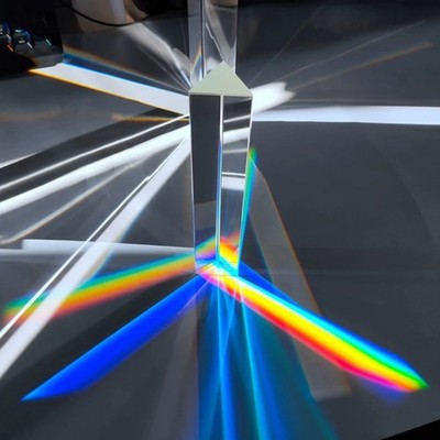 Dreieckige Prismen Licht Brechen Dreieckiges Optisches Glasprisma Hohe Qualität