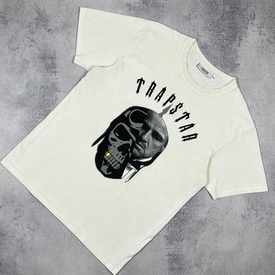 Trapstar London X Godfather Movie Big Logo Kurzarm T-Shirt Weiß Größe XL OG