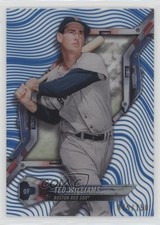 2018 High Tek Pattern 1 Waves/Diagonals Blue Rainbow Foil Ted Williams HOF 02v3