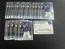 25 x 2024 BOWMAN CHROME AIDAN SMITH LOT OF 25 CARDS MARINERS BCP-45 1ST