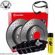 BREMBO Bremsensatz Bremsbelag + Bremsenreiniger vorne für MERCEDES-BENZ