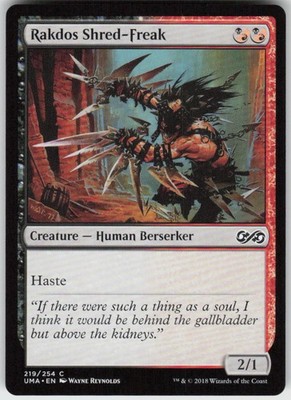 RAKDOS SHRED-FREAK 219 COMMON ULTIMATE MASTERS LP