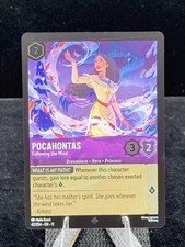 Disney Lorcana-Winterspell-Pocahontas-Following the Wind- 42-Cold Foil-M/NM