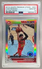 58934419 Cam Reddish 2019 Panini Hoops Premium Stock #207 Prizm Silver RC PSA 10