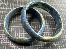 A pair of ancient bronze bracelets found by metal detector in Java, Indonesia #4