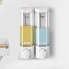 Bathroom Liquid Soap Dispenser Wall Mounted 300ML Body Lotion Shampoo Bottle New