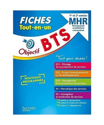 Objectif BTS MHR - Fiches Tout-en-un [1re et 2e années], Elkaim, Claude; Gillar
