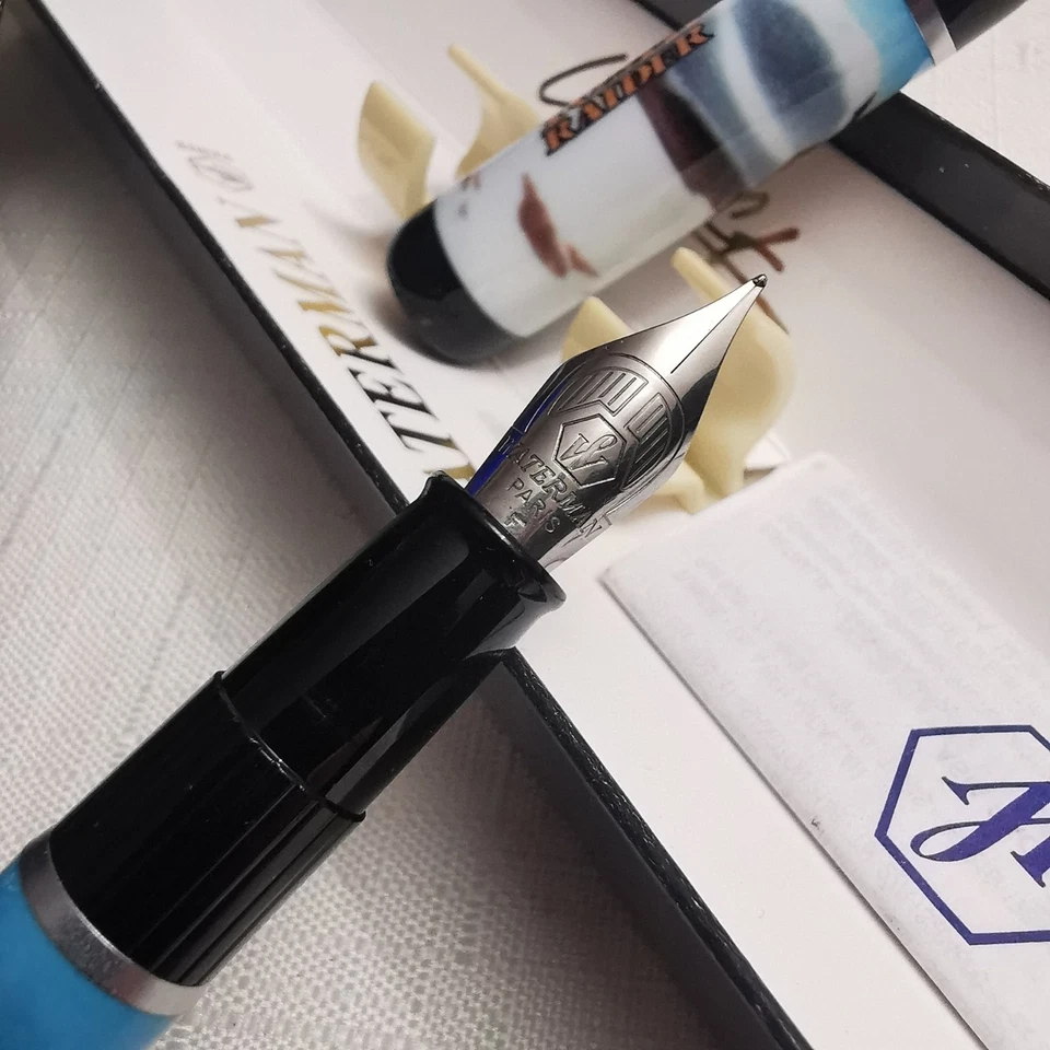 WATERMAN KULTUR FOUNTAIN PEN WITH LARA CROFT TOMB RAIDER THEME, M NIB, EX CON - Image 4 of 4