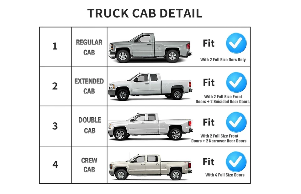 Se adapta a 99-16 Ford F250 F350 F450 F550 SuperDuty cabina estándar viseras de ventana acrílicas Foto 4 de 4
