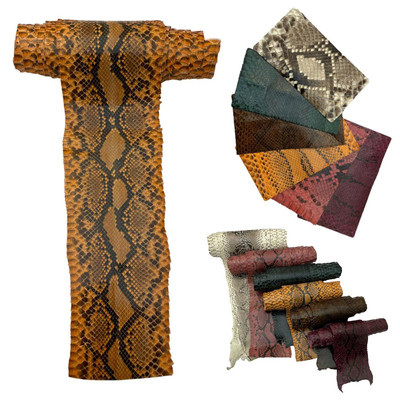 Large Exotic Python Snake Skin Leather - Real Hide