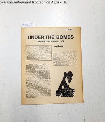 Joan Baez - Under The Bombs : Hanoi, December 1972 : Institute for the study of 