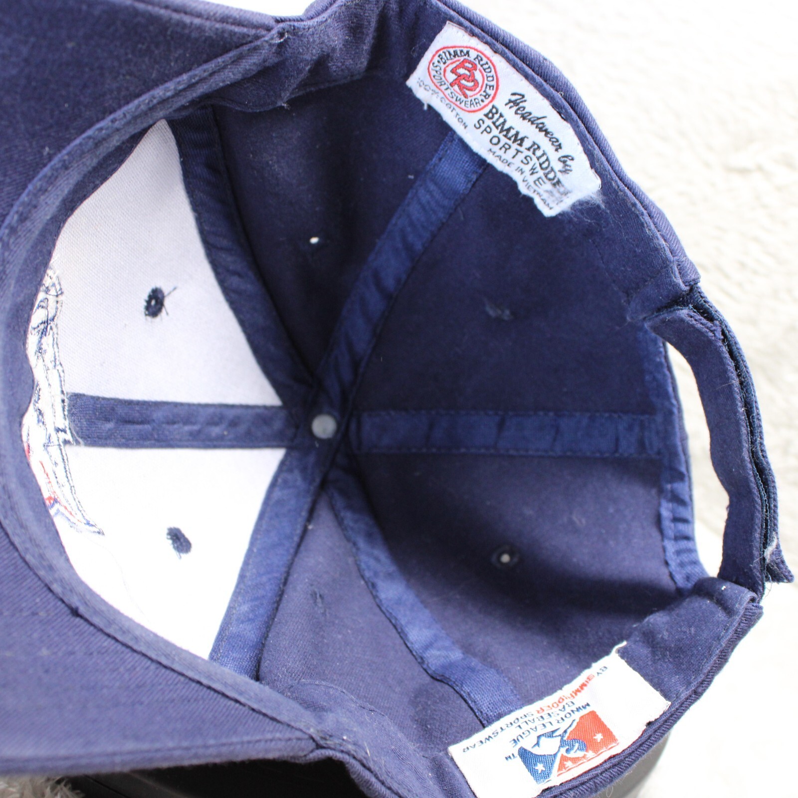 Lehigh Valley Iron Pigs Hat Cap Strapback Blue Bimm Ridder Minor League MiLB