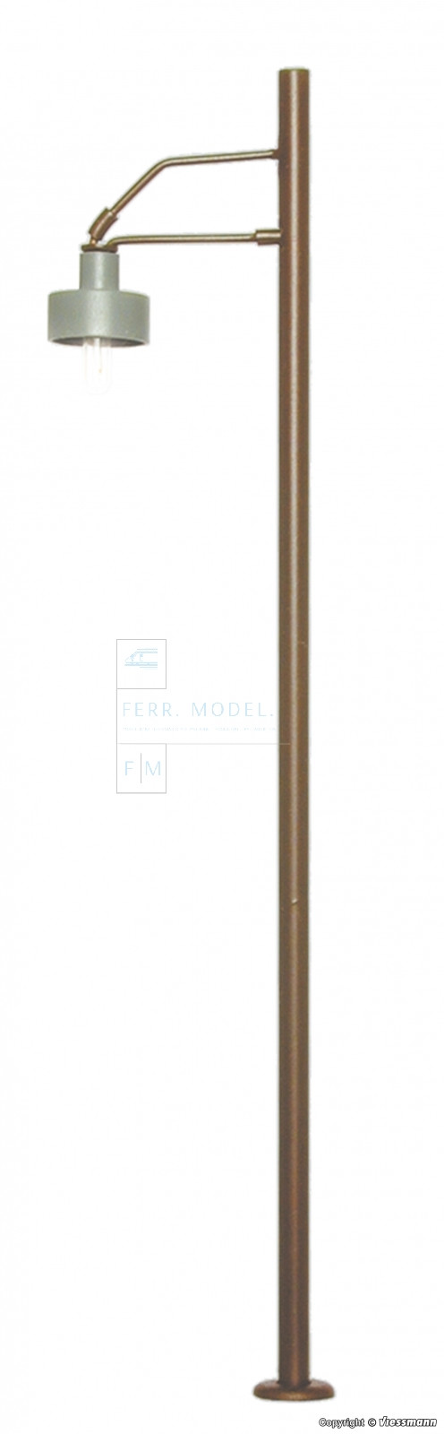 VIESSMANN 6065 - Lampione stradale con lampada a luce bianca. Scala H0 90mm