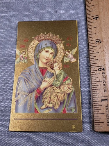 Vintage Holy Prayer Card Our Lady Of Perpetual Help Virgin Mary ...