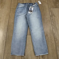 NWT Rewash Jeans Women's 7/28 Blue Vintage Reunion High Rise Straight
